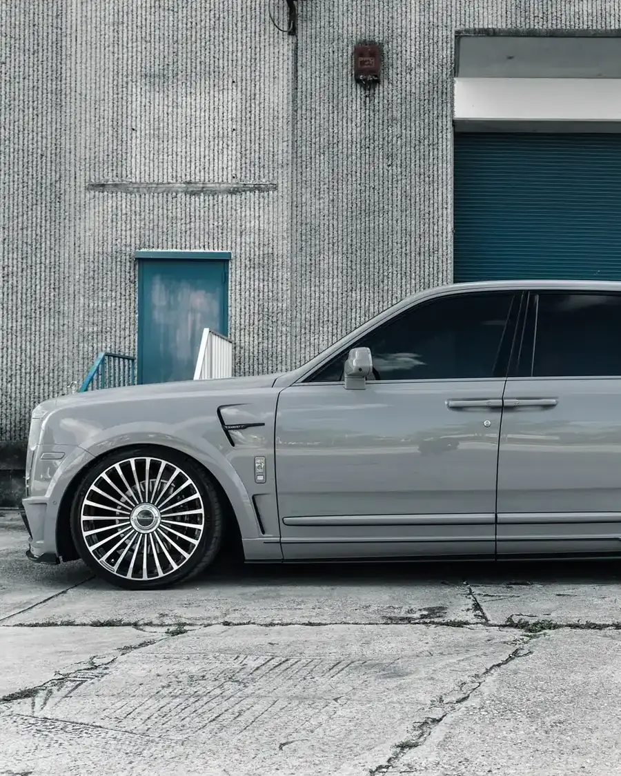 Grey Rolls-Royce Cullinan luxury SUV